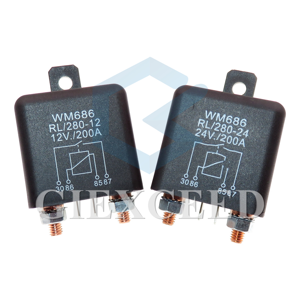 Car Relay 120A 12V-48V Car Truck Motor Battery Switch Automotive Relay High Power Continuous/Starting Relay