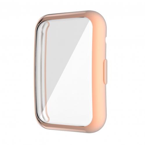 Anti-Kras Full Rand Smart Armband Beschermhoes Cover Voor Huawei Horloge Fit Horloge Accessoire Horloge Beschermhoes Tpu: Roze