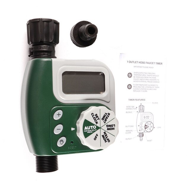 Watering Timer Garden Automatic Electronic Water Timer Home Programmable Hose Faucet Watering Timer Autoplay Irrigator: 3