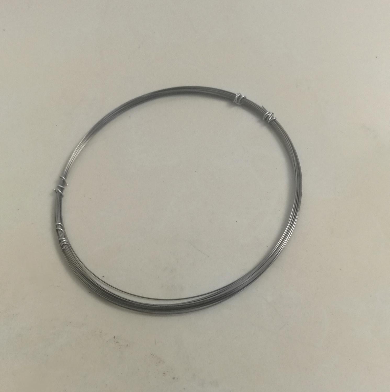 Alambre de tungsteno brillante de 0,5mm de diámetro de alta pureza para experimentos industriales, calentamiento al vacío con Material de aproximadamente 5 metros