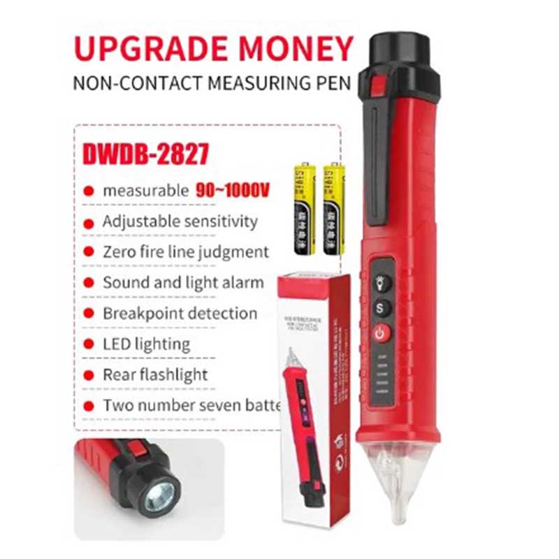 Elektrische pen Hoge precisie geïnduceerde elektrische tester Pen Electroprobe Schroevendraaier Sonde Lichtspanningstester Detector Testpen: Default Title