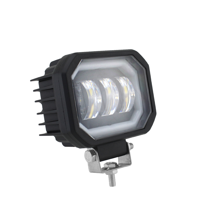 Lens 4 Inch Led Werk Licht 30W Wit Voor Motorfiets Suv Auto 4X4 Vrachtwagen Rijden Lichten