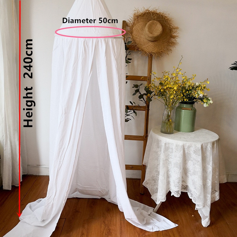 Baby Canopy Cotton Hanging Dome Mosquito Net for Baby Bed Curtain Crib Baby Tent Canopy Children Room Decoration