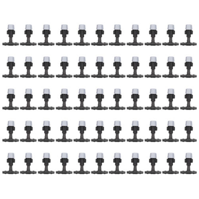 50pcs Plastic Spray Water Fog Misting Nozzle Gardening Water Cooling System Greenhouse Plants Spray Sprinkler Head for sprayer