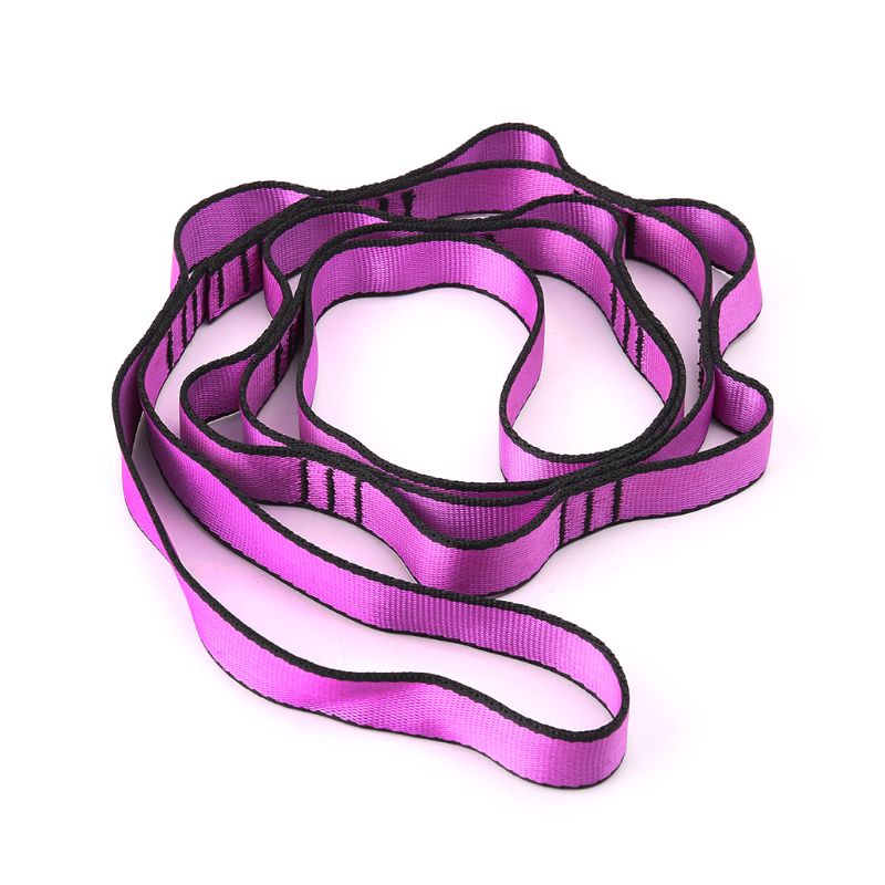 Climbing Nylon Daisy Chain Rope With Loops Yoga Hammock Hanging Strap Bandlet RXBB: Climbing Rope 3