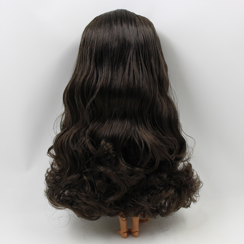 Blyth 1/6 Doll Wigs RBL Scalp including the hard endoconch dome with bang/no bangs fringe soft curly hair Series A