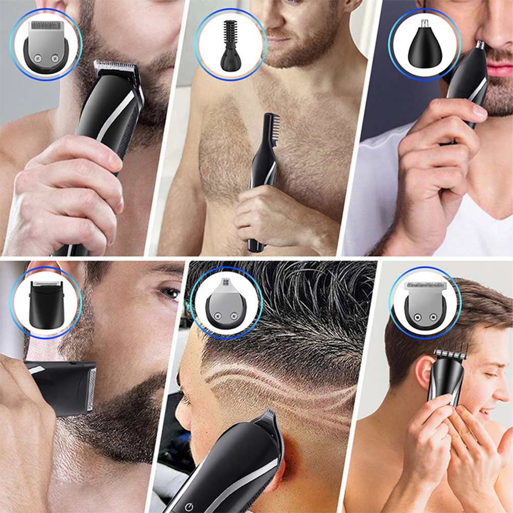 Tondeuse Professionele Digitale Elektrische Tondeuse Elektrische Scheerapparaat Baard Trimmer Man Scheren Machine Cut Nose Elektrische