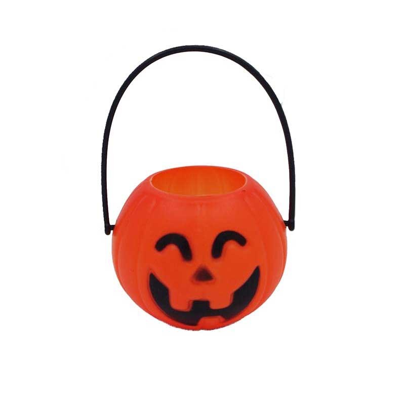 4PCS HALLOWEEN PUMPKIN CANDY HOLDER TRICK-OR-TREAT BASKET BUCKET PARTY DECOR: S