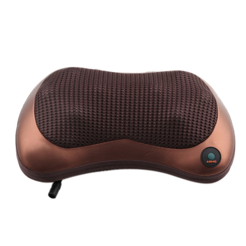 Roller Massage Kussen Voor Nek Stoel Infrarood Verwarming Kneden Nek Schouder Auto Shiatsu Massage En Ontspanning 2 Eu Plug: Default Title