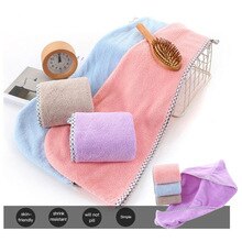 Microfiber Towel Quick Dry Hair Magic Drying Turban Wrap Hat Cap Spa Bathing Hair Drying Towel