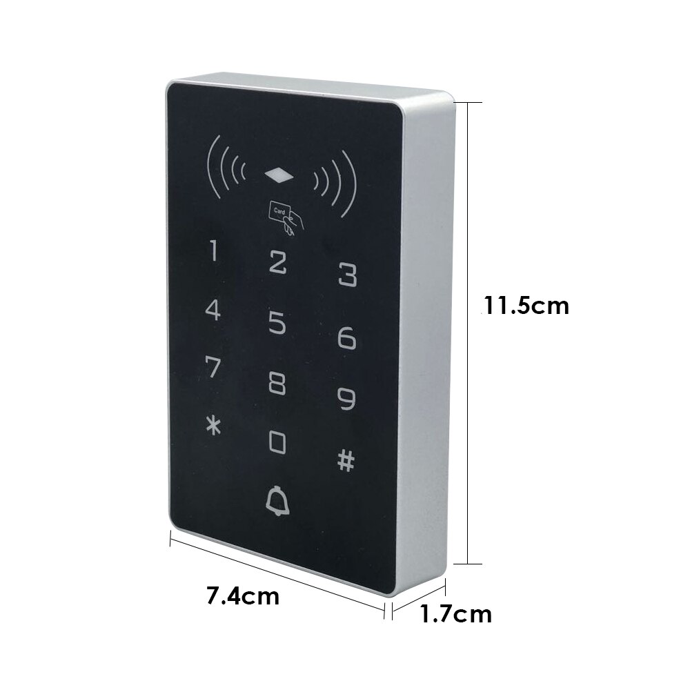 Stand alone Proximity 125KHZ Card Access Control Keypad digital panel 2000 user Rfid Door Access Control System With WG 26/34