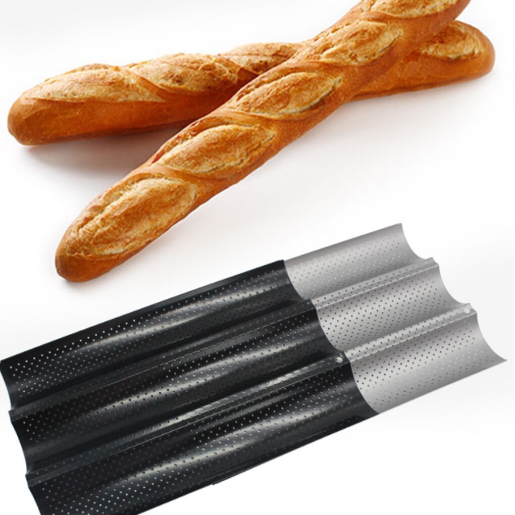 Franse Brood Bakvorm Brood Wave Bakplaat Cake Baguette Mold Pannen 2/3/4 Groef Golven Brood bakken Tools Brood trog