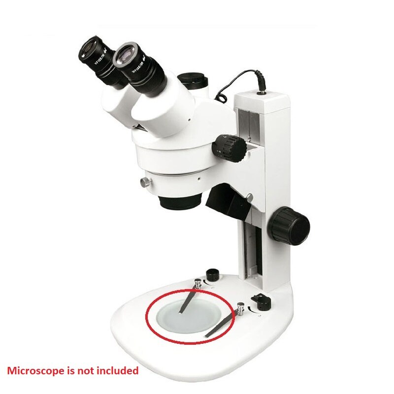 Diamètre 95 mm 100 mm panneau de travail Transparent verre clair étape de travail fond rond plaque de spécimen pour Microscope stéréo