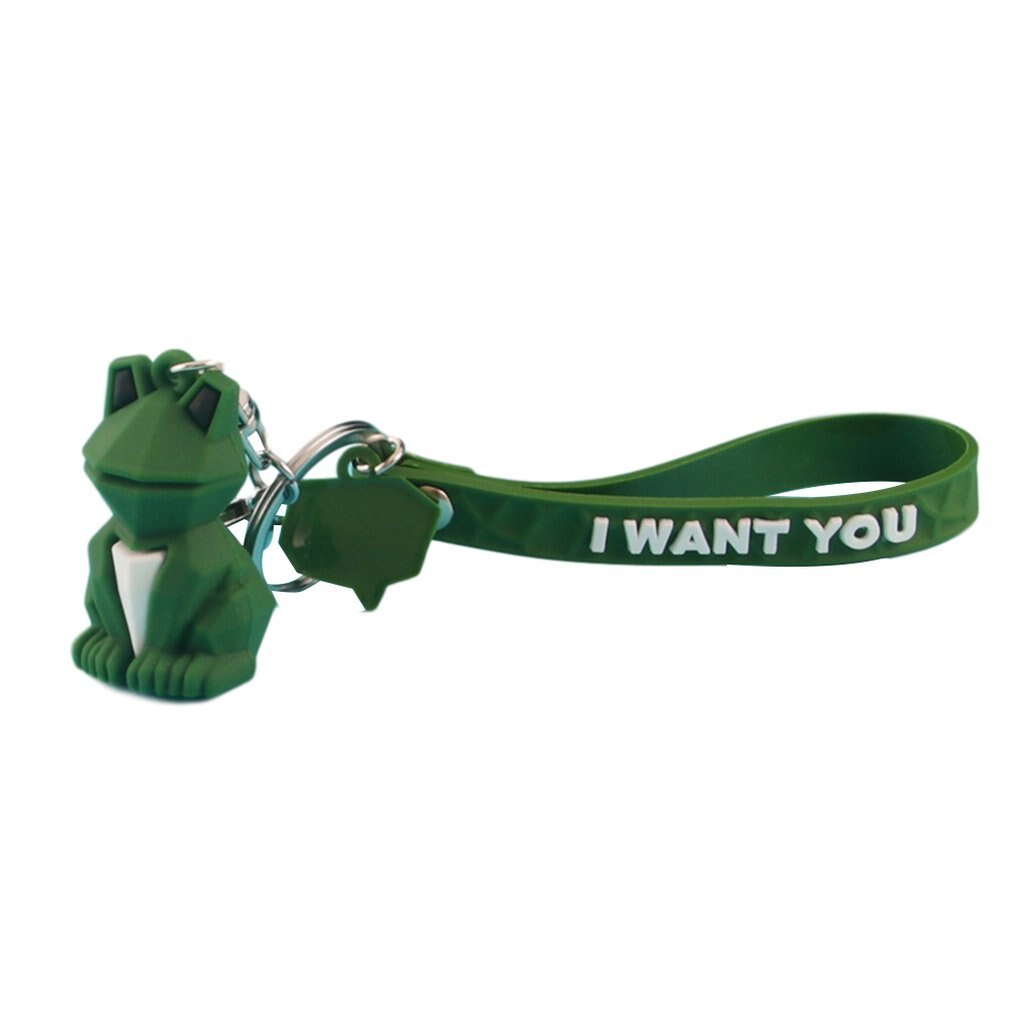 Pratique dessin animé géométrique coupe animal porte-clés pendentif mignon dinosaure panda voiture sac pendentif: Jaune