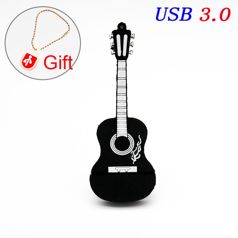 JASTER 3,0 neue Musical Instrument Gitarre Usb Flash Drive 4GB 8GB 16GB 32GB 64GB flash Memory Stick Pen Drive usb Disk: 64GB / Black