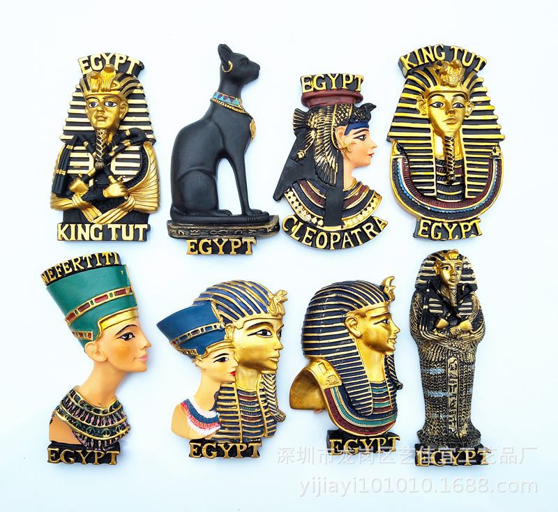Egyptisk myte dronning anubis køleskab magnet magnet souvenir 3d harpiks magneter til køleskabe til boligindretning tilbehør ideer
