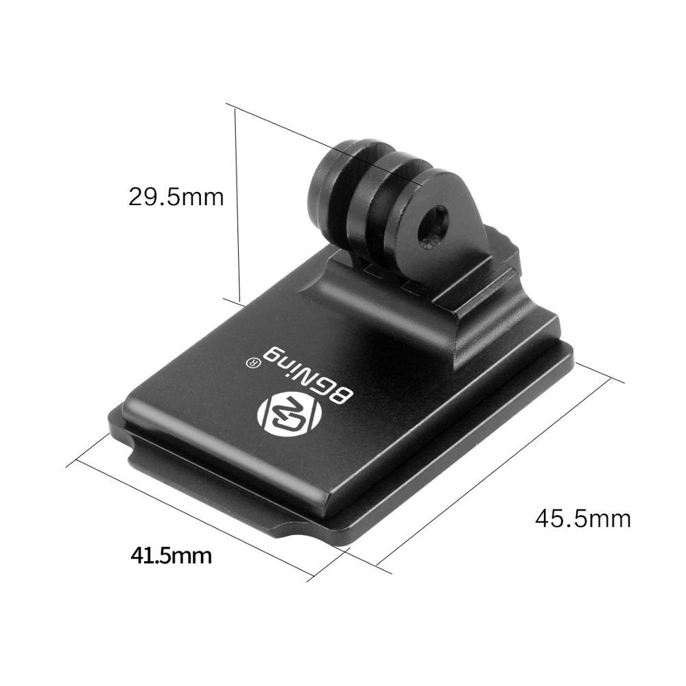 BGNing Aluminum Upgrade NVG Helmet Mount Bracket Base w/ Extension Screw Adapter for Gopro YI Sjcam EKEN for OSMO Action Camera