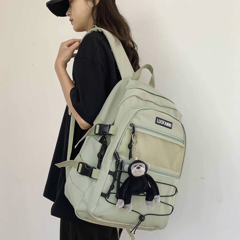 DCIMOR wysokiej jakości wodoodporny nylon kobiet plecak kobiet o dużej pojemności sznurkiem tornister dla nastolatków torba podróżna Mochilas