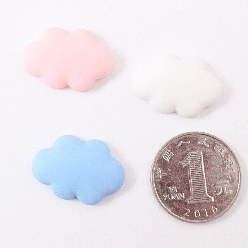 3Pcs Magneten Leuke Witte Wolk Hars Magnetische Koelkast Interieurstickers Home Office Stickers Decoratieve Magneten