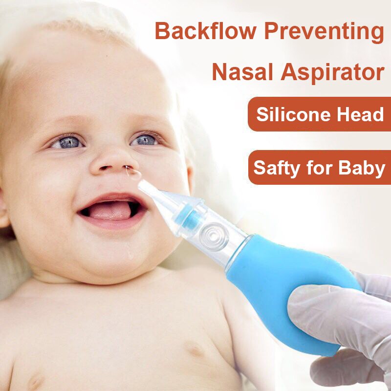 Silicone Baby BornSafety Nose Cleaner Vacuum Suction Children Nasal Aspirator Baby Care Diagnostic-tool Vacuum Sucker