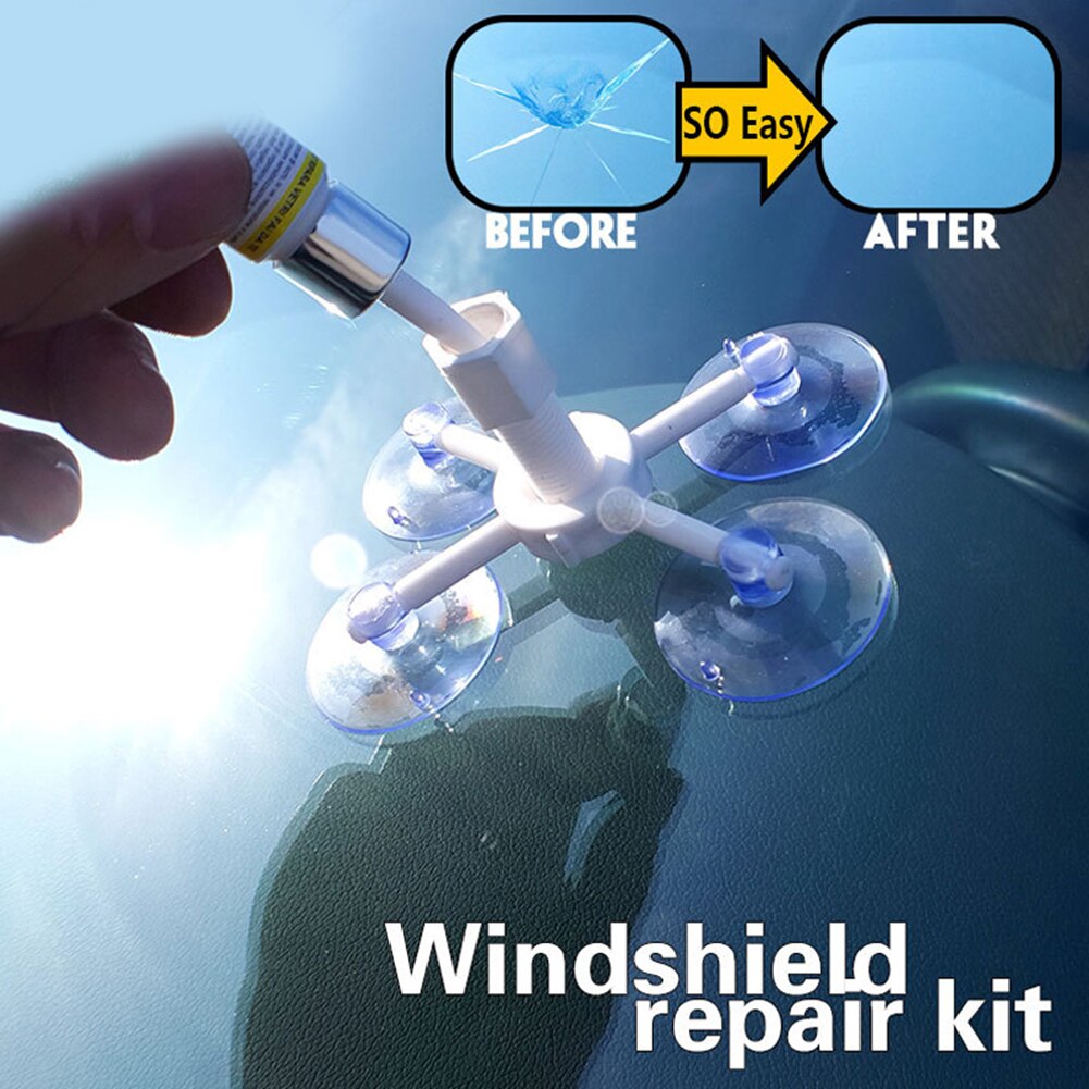 Car Windshield Repair Kit Chip Window Screen Crack Polishing Scratches Glass