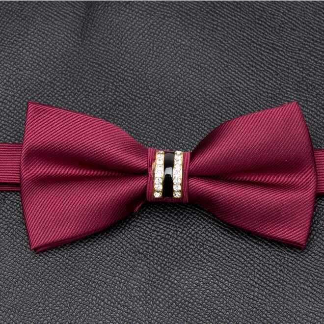 Men Luxurious Bowtie Groom Solid Dot Cravat Gravata Butterfly Wedding Bow Ties Male Accessories for Mens Tie: ZY-LD-Z-07
