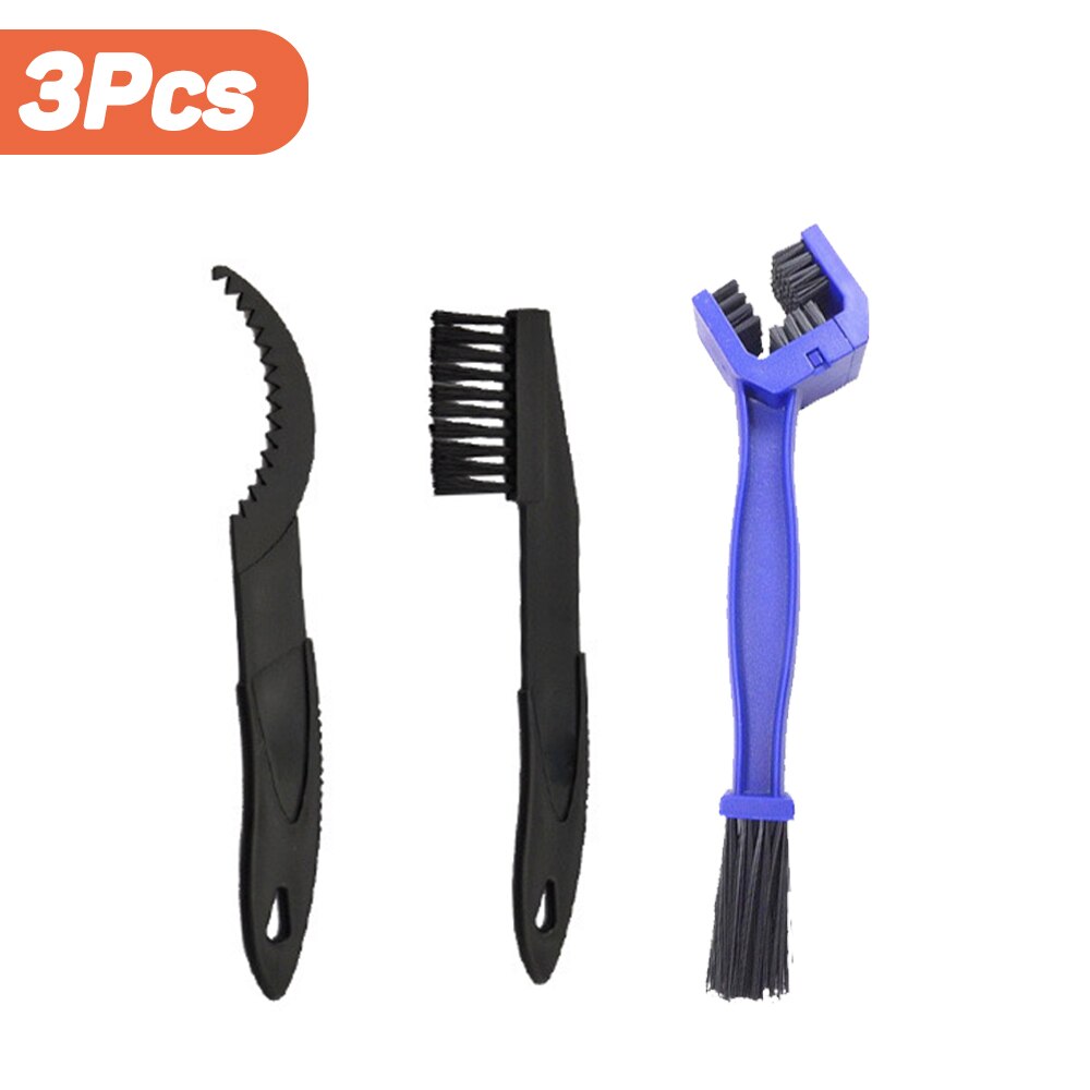 Fiets Chain Cleaner Bike Clean Set Machine Borstels Fietsen Cleaning Kit Fiets Borstel Onderhoud Tool Voor Mountain Road Bmx: 3 PCS Brushes