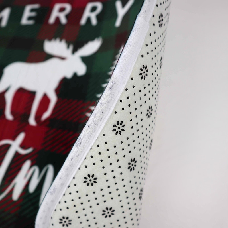 Winter Snowflake Christmas Tree Doormat Red Non Slip Absorbent Floor Carpet Mat for Entryway Bedroom Living Room Sofa Home Decor