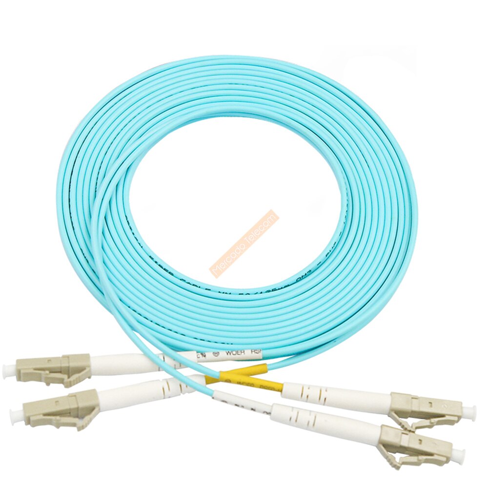 10PCS/Pack OM3 LC/UPC-LC/UPC Multi-Mode OM3 Fiber Cable Multimode Duplex Fiber Optical Jumper Patch Cord 3M 5M 10M 10M LC-LC