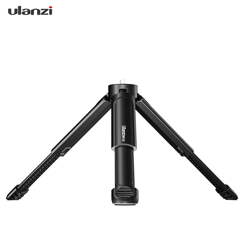 Andoer 2in1 Mini Cold Shoe Ball Head Dual Use 1/4 Screw Cold Shoe Aluminum Alloy for Camera Phone Speedlite Tripod Selfie Stick: Only tripod