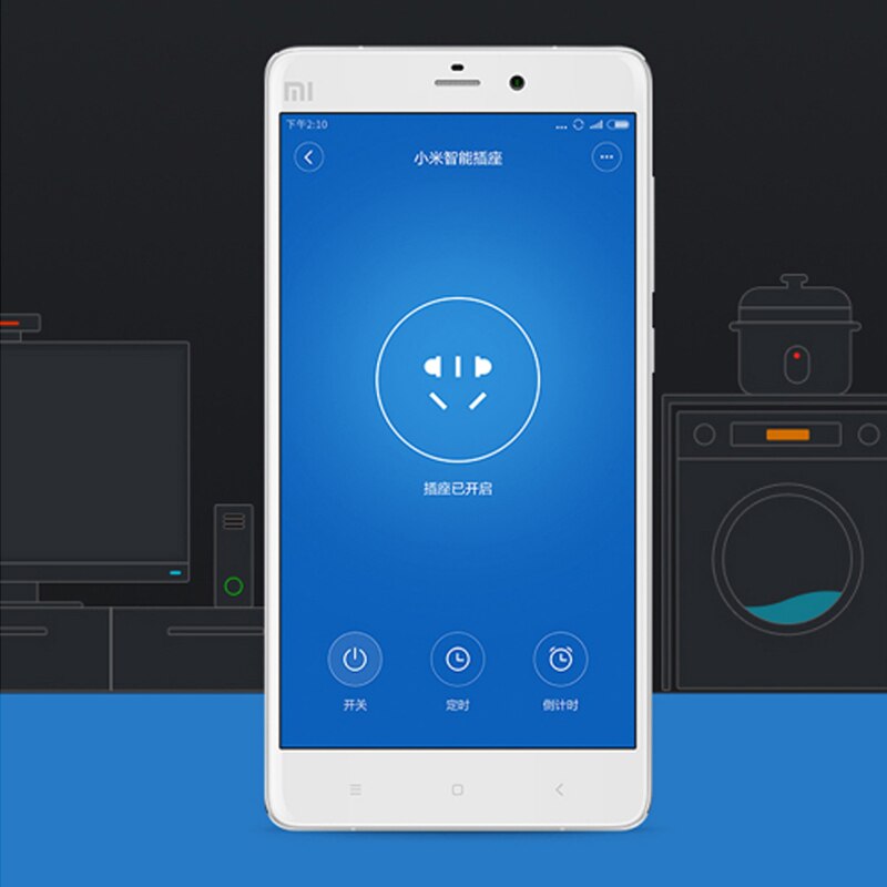 Enchufe inteligente Xiaomi Mijia con Wifi, enchufe de pared inteligente inalámbrico, Control remoto, WiFi APP, enchufe con temporizador, Powercube Smart home