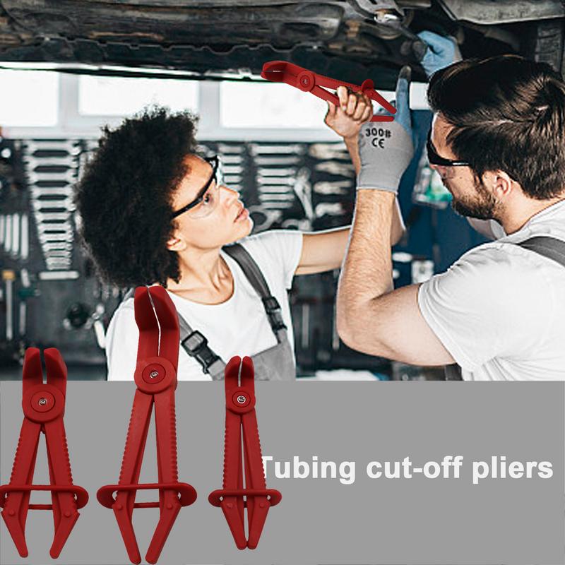 Flexibla slangklämmor tångsats kylvätskeslangar röda linjeklämmor flexibla slangklämmor tångsats slang avklämningstångsats linje