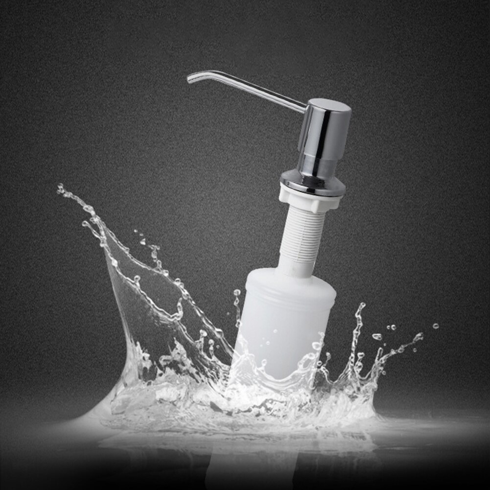Stainless Steel Kitchen Soap Dispenser Sink Detergent Shampoo Hand Wash Soap Bottle Silver Pumps for Bathroom Hotel