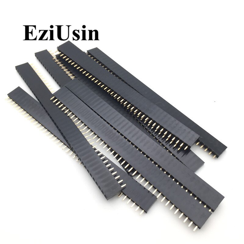 Einzigen Weiblichen Männlichen Pin Header Fall Für Arduino 1x40 Reihe Gerade Stecker Streifen 2,54mm Anschlüsse 40 Pins header Board Module