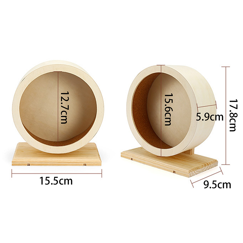Roue d&#39;exercice en bois pour Hamster, jouet pour Rat, gerbille, Chinchillas