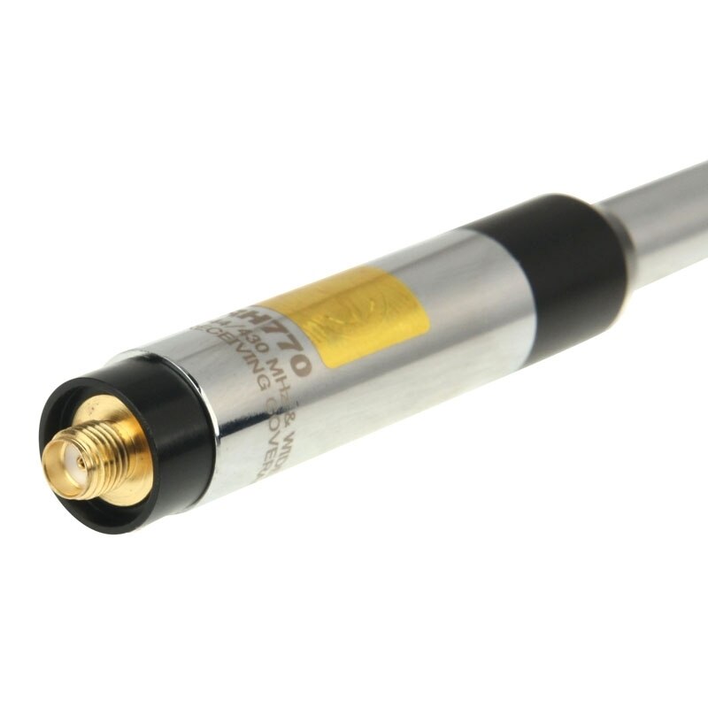 Antena RH770 Dual Band 144/430 MHz Alto Ganho SMA-Feminino Telescópica Antena de Rádio Handheld para a Colheita Kenwood BAOFENG
