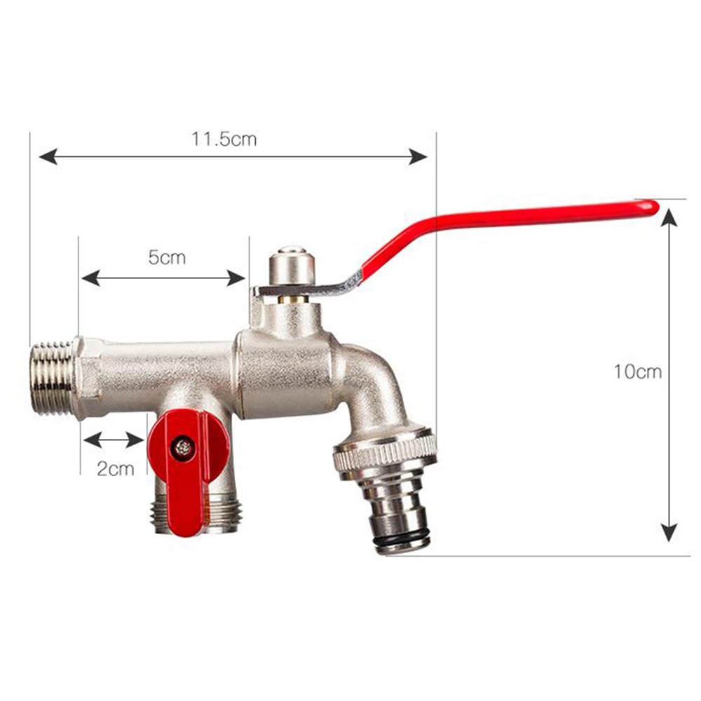 1PC DN50 IBC Adapter Garden Water Tank Connector IBC 1000 liter Rainwater Valve Adapter Tap Water Connectors Garden Supplies