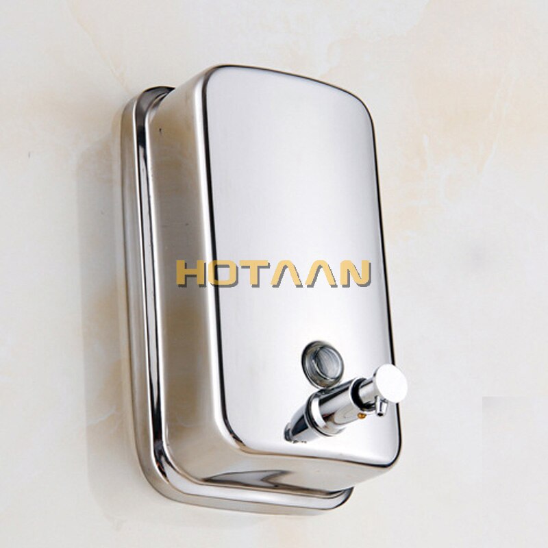 500ml Wall Mounted Stainless Steel Finished Liquid Soap Dispenser Bathroom Soap Dispenser Box Soap/Shampoo Dispenser YT