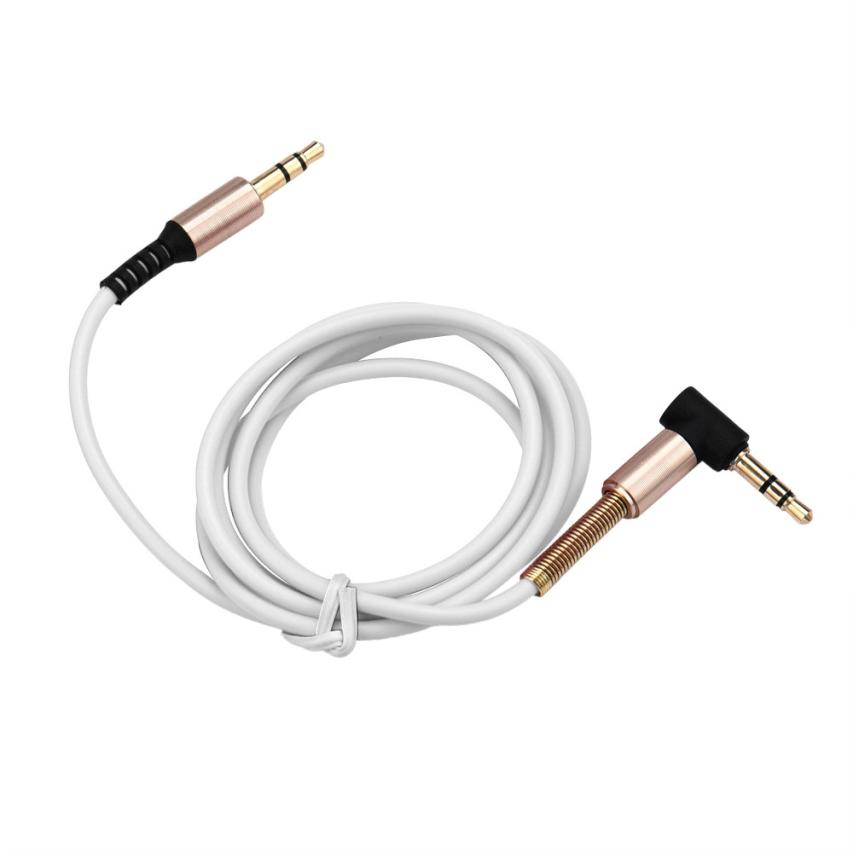 Kongyide 3.5 Mm Jack Elleboog Male Naar Male Stereo Hoofdtelefoon Auto Aux Audio Verlengkabel Oct10