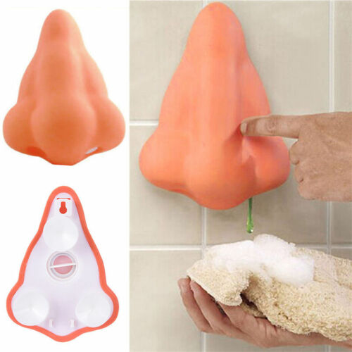 Stylish Nose-Shape Shower Gel Dispenser Bathroom Suction Hook Soap Dispenser