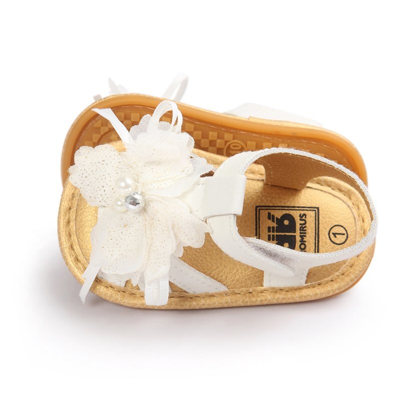 Fredda di proprietà Del bambino Sandali Scarpe Skidproof bambini piccoli infantile Del bambino Pattini Del Fiore di Cuoio dell'unitàÀ di elaborazione Sandali Nuovo