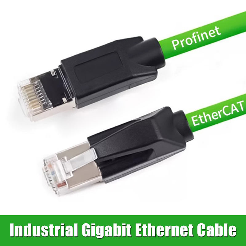 Industrielles Profinet-Netzwerkkabel Servo EtherCAT hoch flexibel ziehen Kette Abschirmleitung 26AWG Katze6A Gigabit-Netzwerkkabel 1-20M