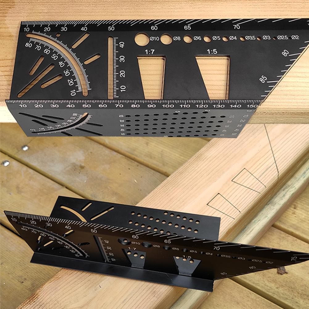 Aluminum Scriber Dovetail Marking Template Vertical Angle Calibration Practical Guide Dovetail Marker Woodworking Tool