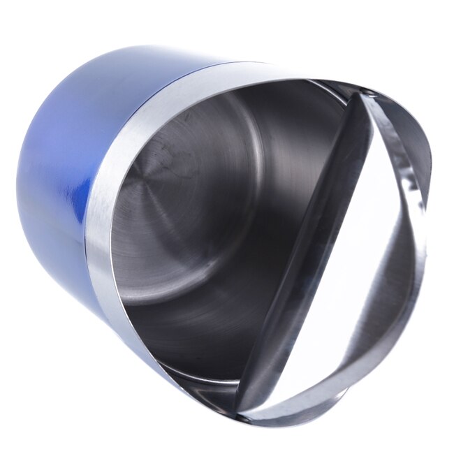 4 Colors Stainless Steel Mini Car Rubbish Bin Detachable Rolling Cover Dust Trash Bin Desktop Trash Bin Home Office Trash Can