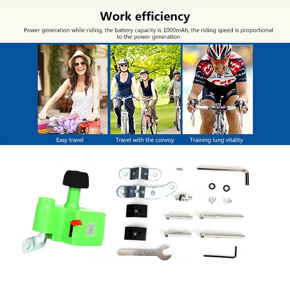 Dc 5v-1a 1000 mah batteri cykel elgenerator cykel cykel ridning usb mobil dynamo för telefon laddning natt ridutrustning