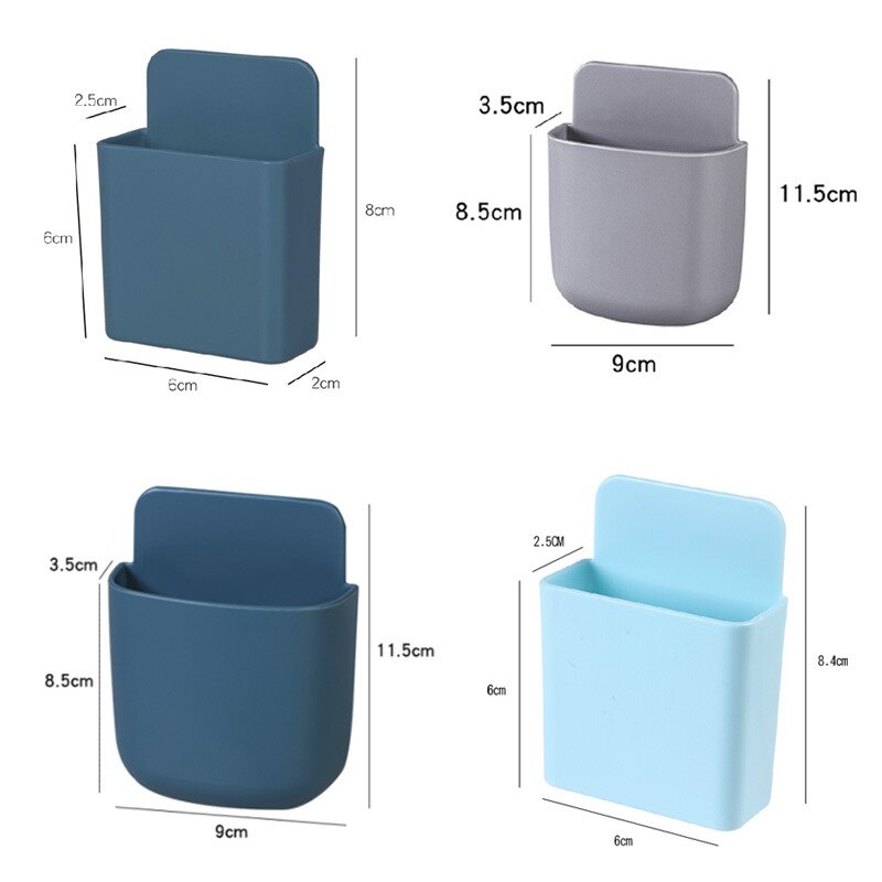 Opbergdoos afstandsbediening airconditioner opbergdoos mobiele telefoon stekker houder standaard container 1 stuk wandgemonteerde organizer