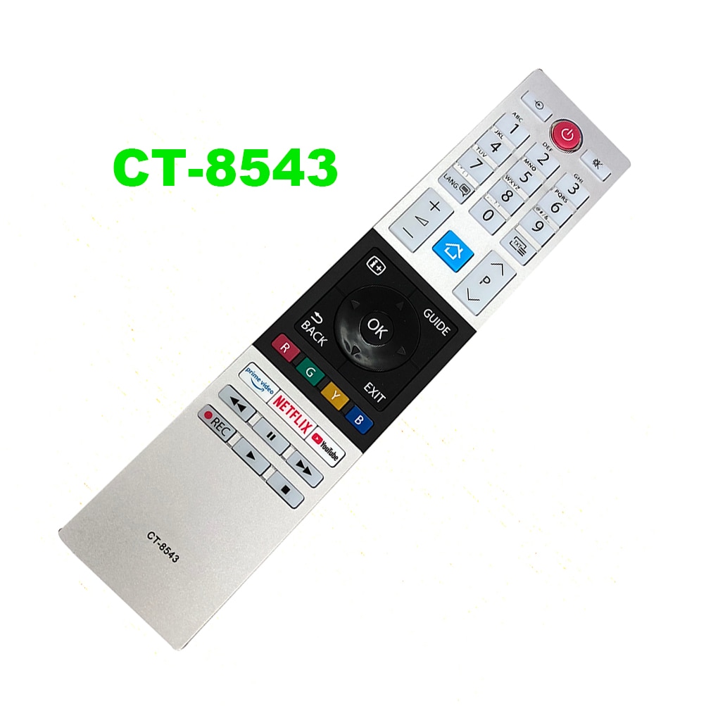 Erstatning for toshiba led hdtv tv fjernkontroll ct -8533 ct-8543 ct-8528