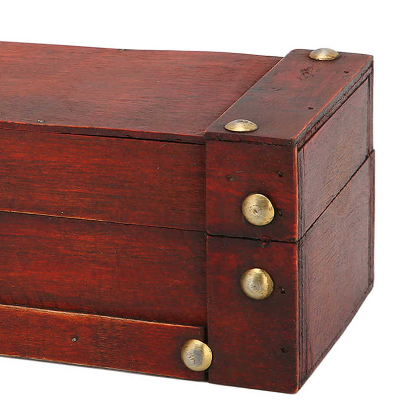 Wooden Storage Box Practical Photography Props Retro Storage Box Space Saving for Home