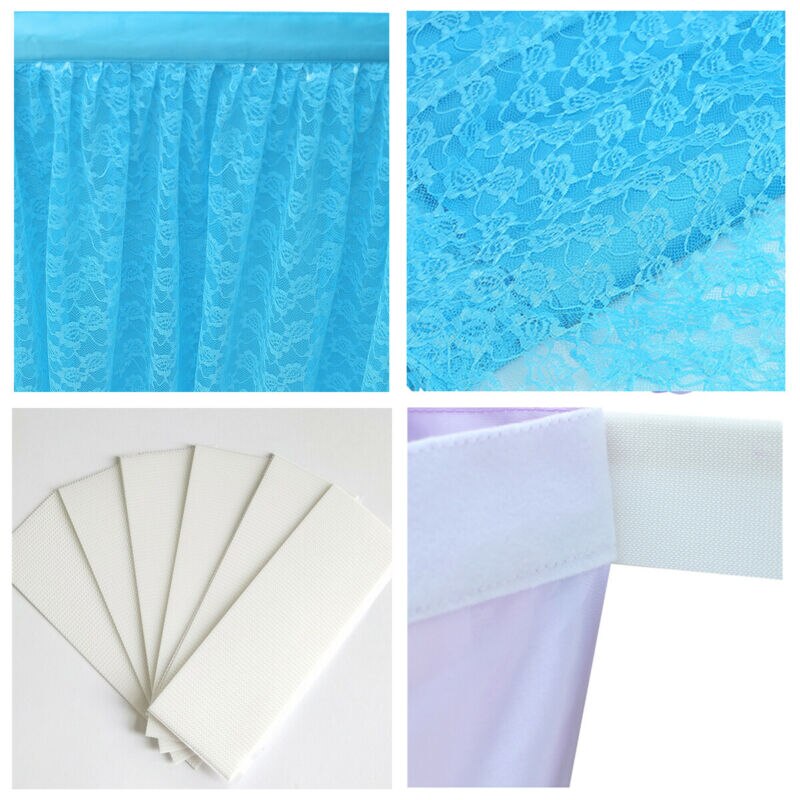 Tulle TUTU Table Skirt Tableware Wedding Party Baby Shower Birthday Decor Vintage Floral Lace Tablecloth