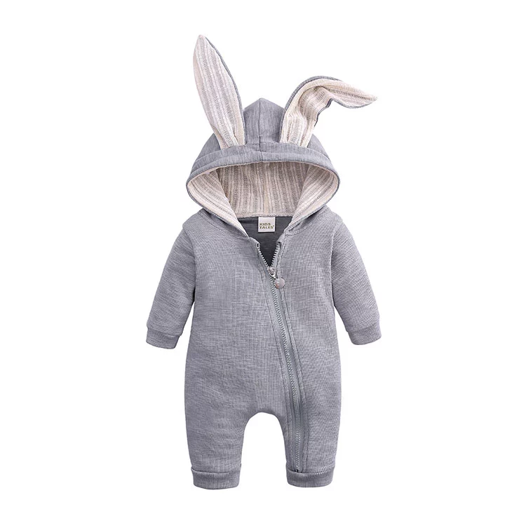 Lente Herfst Pasgeboren Baby Kleding Bunny Baby Rompertjes Katoen Hoodie Pasgeboren Meisje Rompertjes Mode Baby Kostuum Jongens Outfits